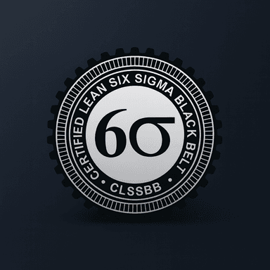Lean Six Sigma Black Belt badge